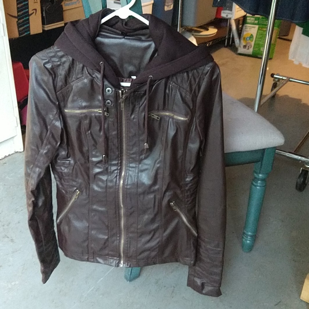 Faux Leather jacket M